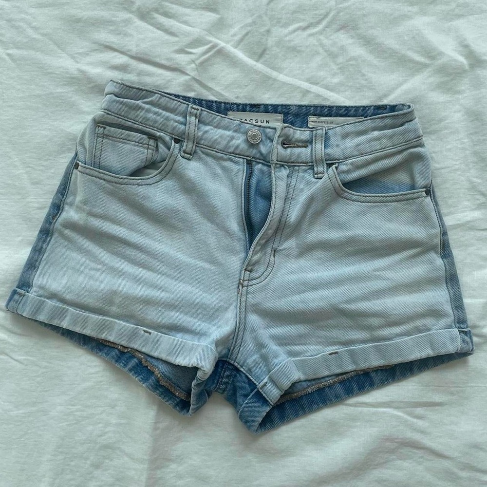 PacSun Blue Jean Shorts Distressed Cut-Off Style